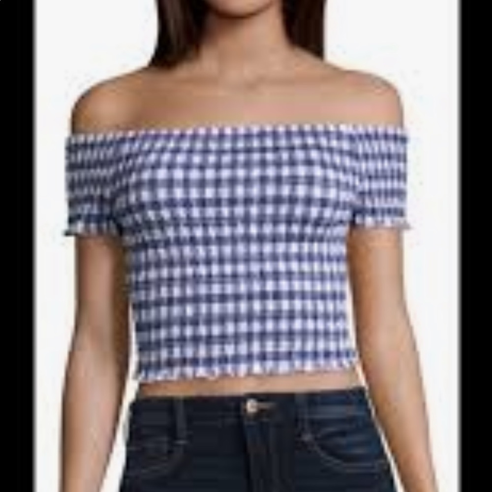 Arizona Blue Gingham Top